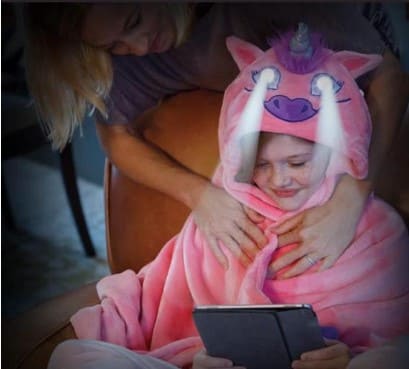 Manta Capa Infantil Con Luz En Los Ojos