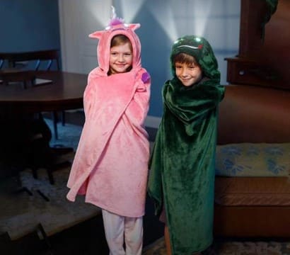 Manta Capa Infantil Con Luz En Los Ojos